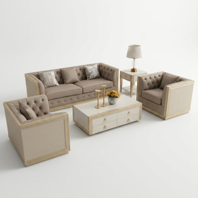 Garnitur 3+1 Sitzer Sitz Polster Sofas Couchen Garnituren Neu Design Couch Sofa
