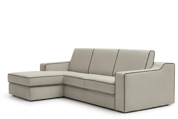 Design Textil Moderne Couch Luxus Ecksofa L-Form Möbel Polster Beige alfitalia