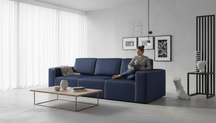 Dreisitzer Couch Polster Design Sofa Moderne 3 Sitz Sofas Zimmer Möbel alfitalia
