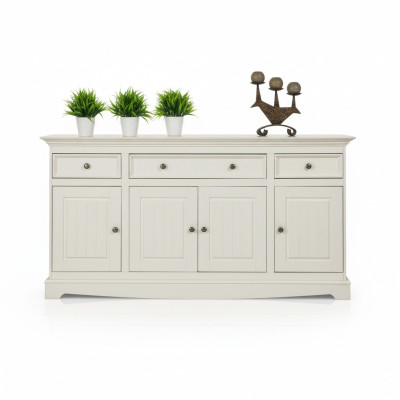 Designer Landhaus Kommode Anrichte Schrank Regal Holz Luxus Kommoden Sideboard