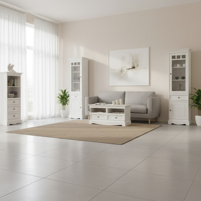 Wohnzimmer Set Vitrine Bücherregal Sideboard Wohnwände Kommoden Design 3tlg. Neu