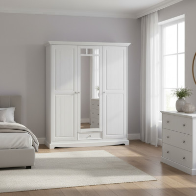 Schränke Garderoben Einrichtung Schlafzimmer Kleider Schrank Holz Massiv Holz