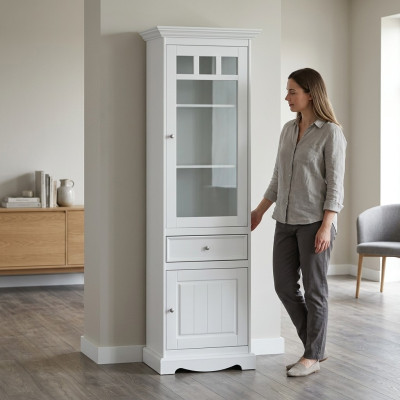 Vitrinen Kommode Vitrine Kommoden Kommodenschrank Glas Designer Schrank NEU
