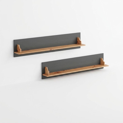 Bücherregal Wandregal Holz Hänge Regal Standregal Echtholz Ablage 120*15*25cm