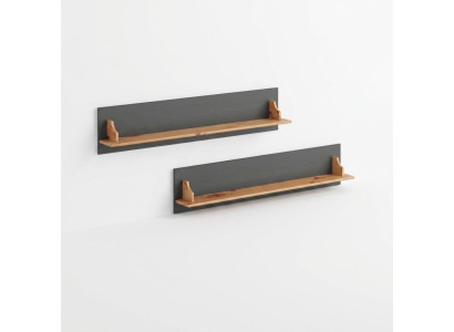 Bücherregal Wandregal Holz Hänge Regal Standregal Echtholz Ablage 120*15*25cm
