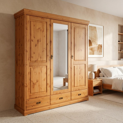 Kleiderschrank Holzschrank Schlafzimmer Möbel Regal Kleiderschränke Schrank xxl