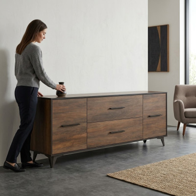 Wohnzimmer Holz Möbel Sideboard tv Lowboard rtv Schrank Italienische Möbel Neu