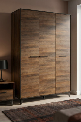 Schrank Handarbeit Vollholz Schrank Holz Kleiderschrank Schlafzimmer Holz Neu