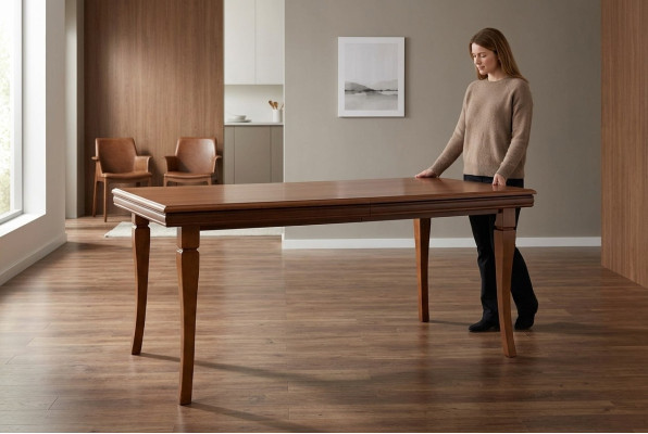 Esszimmer Wohnzimmer klassisch Braun Büro Designer Esstisch Design Tisch Holz