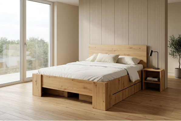 Klassisches Bett Betten Ehebett Doppelbett Holzbett Landhaus Schlafzimmer Hotel