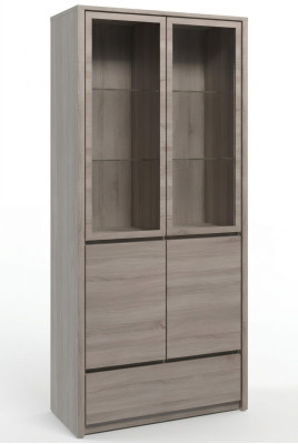 Esszimmer Holz Wohnzimmer Möbel Vitrine Kommode Vitrinen Glasschrank Schränke