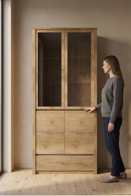Glasvitrine Glasschrank Schränke Schrank Holz Möbel Neu Vitrinen Holzschrank Neu