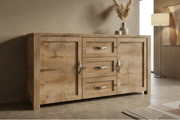 Buffet Anrichte Kommode Holz Handarbeit Holz Landhaus Anrichten Kommoden 2tlg.