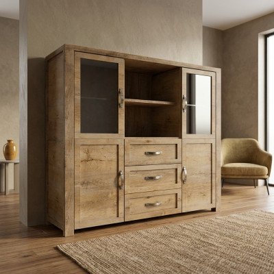 Anrichte Design Kommode Holz Schrank Möbel Vitrine Moderner Schrank Buffet Bar