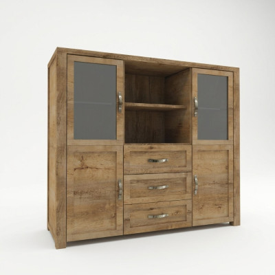 Anrichte Design Kommode Holz Schrank Möbel Vitrine Moderner Schrank Buffet Bar