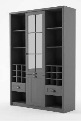 Vitrinen Kommodenschrank Schrank Holz Möbel Handarbeit Kommode Vitrine Kommoden