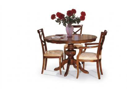 Design Ess Zimmer Rund Tisch Set Garnitur 4 tlg Sets Italienische Möbel Komplett