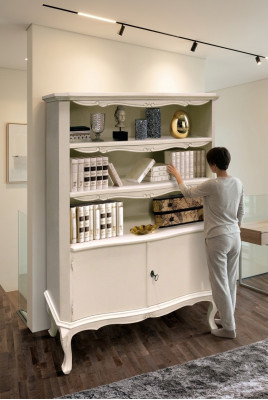 Bücher Schrank Anrichte Kommode Schrank Schränke Möbel Holz Möbel Italien Neu