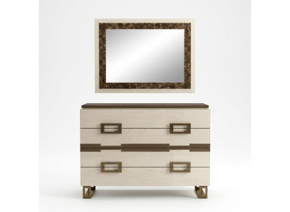 Set Kommode Spiegel Holz Kommoden Kommodenschrank Design Modern Gruppe Möbel