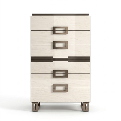 Hohe Kommode Sideboard Kommoden 6 Schubladen Hochschrank Schrank Holz Möbel Neu