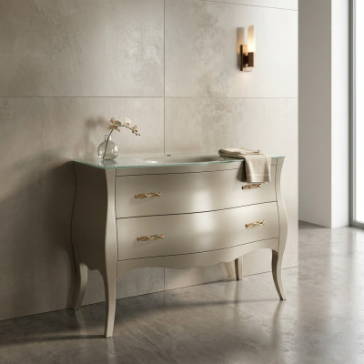 Waschtisch Klassischer Schrank Waschbecken Italienisches Badezimmer Unterschrank