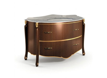 Klassischer Waschtisch Schrank Waschbecken Unterschrank Italienisches Badezimmer