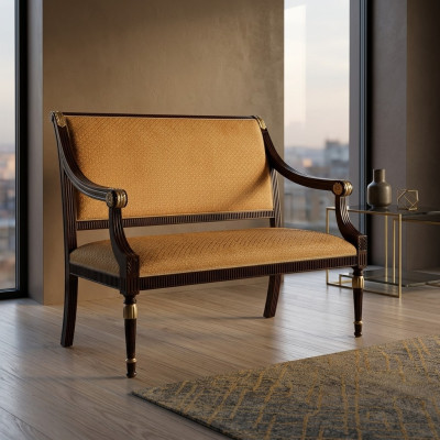 Designer Büro Office Kanzlei Bank Couchen Sofa 2 Sitzer Stoffsofa Couch Polster