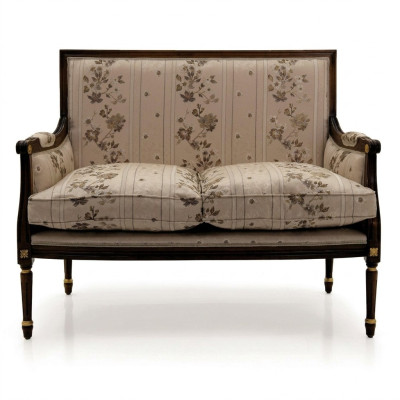 Sofa Zweisitzer Couch Klassische Neu Polster Textil Couchen Textilsofa