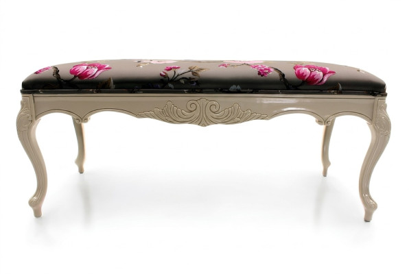 Hocker Sofa Pouf Polster Beistellhocker Fußhocker Ottomane Sitz Bank Artdéco Neu