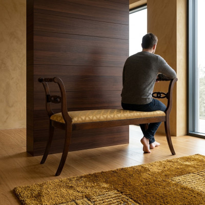 Ottomane Chaiselounge Sitzbank Gepolstert Hocker Fußhocker Beistellhocker Bank
