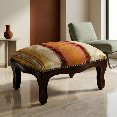 Ottomane Sitz Chaise Gepolstert Pufa Sitzbänke Design Polster Hocker Fußhocker