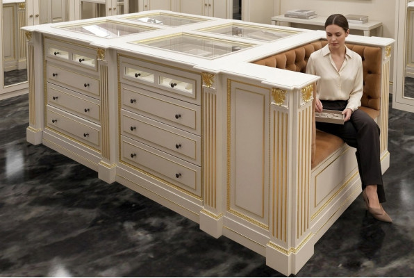 Insel Begehbarer Kleiderschrank Kommode Ankleide Zimmer Kommoden Hocker Kleider