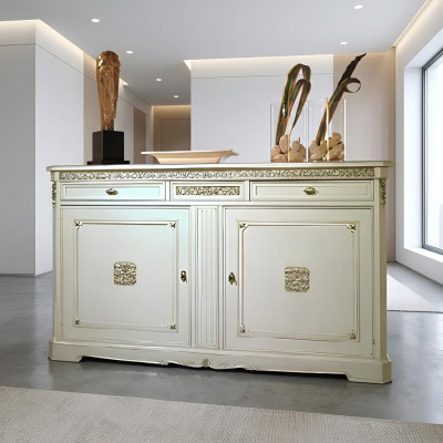 Luxus Italienische Holz Möbel Kommode Anrichte Klassisch Stil Sideboard Holz Neu
