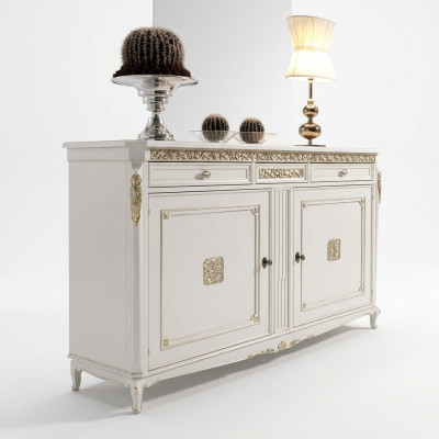 Esszimmer Schränke Landhaus Anrichte Freistehend Holz Möbel Buffet Schrank Neu