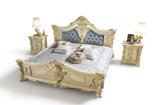Möbel Design Möbel Italien Bett Möbel Doppelbett Naturholz Schlafzimmer