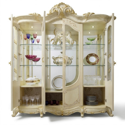 Vitrinen Wohnzimmer Schränke Anrichte Holz Neu Luxus Vitrine Schrank Klassische