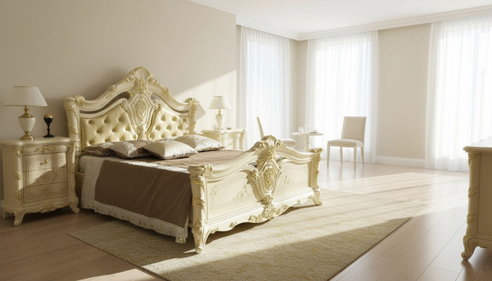 Schlafzimmer Luxus Bett Nachttisch Kommode Komplett Set Möbel Hotel