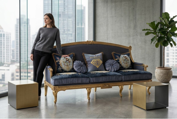 Sofas Couchen Sitz Garnituren Design Club 3er Sofa Couch Polster 3 Sitzer Textil