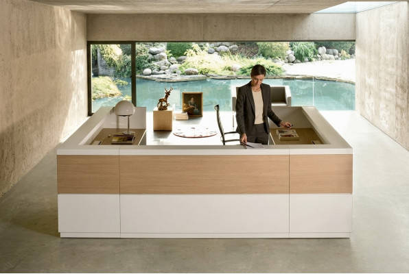 Counter Desk Büromöbel Rezeption Empfangstisch Theke Empfangstheke Möbel Italien