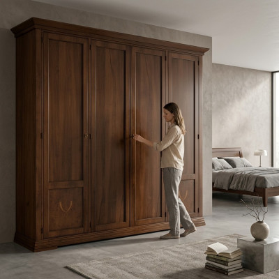 Schränke Stil Möbel Schlafzimmer Landhaus Schrank Kleiderschrank Wohnzimmer Neu