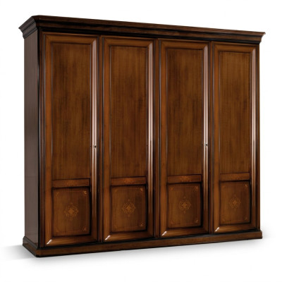 Luxus Schrank Kleiderschrank Italienische Möbel Schlafzimmer Echtholz Schränke