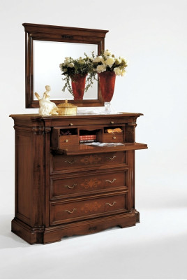Sideboard Anrichte Holz Kommode mit 4 Schubladen Schubladenschrank Schrank Neu