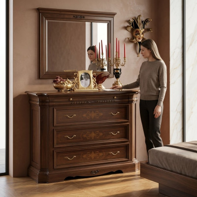 Sideboard Anrichte Kommode 4 Schubladen holz Schubladenschrank Anrichte Kommoden