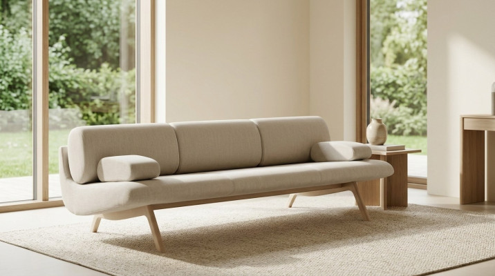 Designer Sofa 3 Sitzer Couch Polster Sofas Designsofa Neu Sitz Dreisitzer Holz
