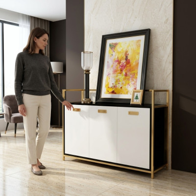 Design Kommode Schrank Luxus Edelstahl Kommoden Schrank Dekorative Regal