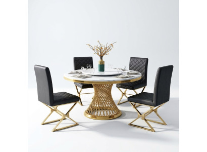 Design Holz Tisch Runder Esstisch Rund Ess Deko Tische 130cm Luxus Klasse