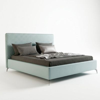 Doppelbett Lederbett Betten Bett Leder Polster Schlafzimmer Ehe