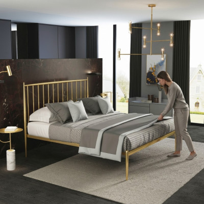 Italienische Leder Designer Möbel Bett Doppel Schlazimmer 180x200cm