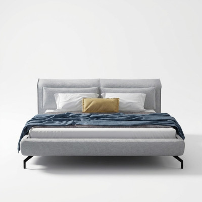 Italienische Designer Möbel Bett Doppel Schlazimmer 180x200cm Leder