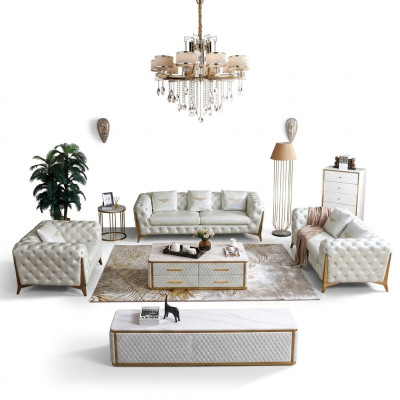 Italienische Luxus Möbel Wohnzimmer Sitz 3+2+1 Sofagarnitur Möbel Couch
